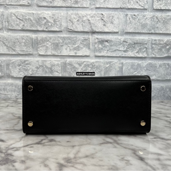 Kate Spade Madison Small Satchel Crossbody In Black - Picture 6 of 11